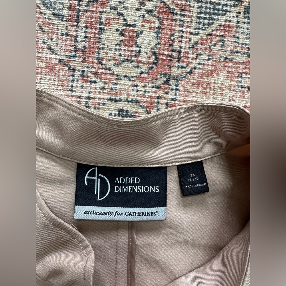 ADDED Dimensions Khaki Coat/Size 3XL - Picture 5 of 6